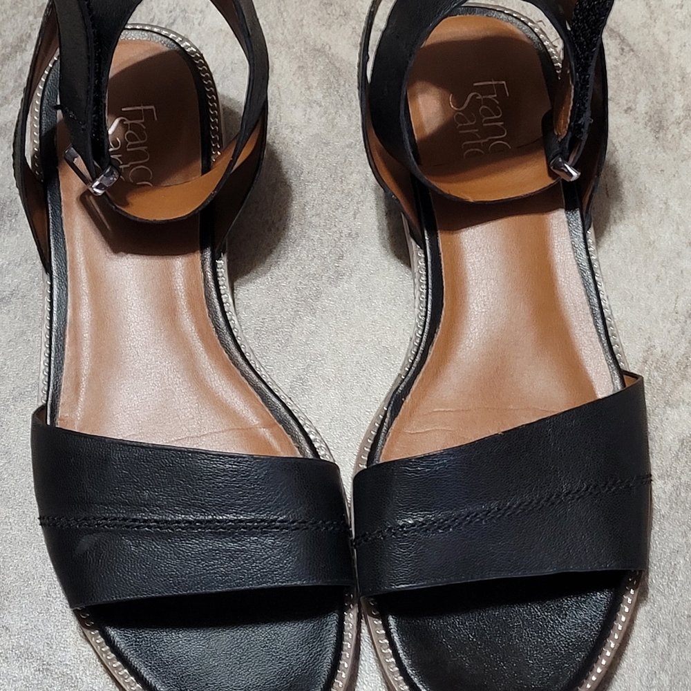 Franco Sarto leather sandals, ankle strap